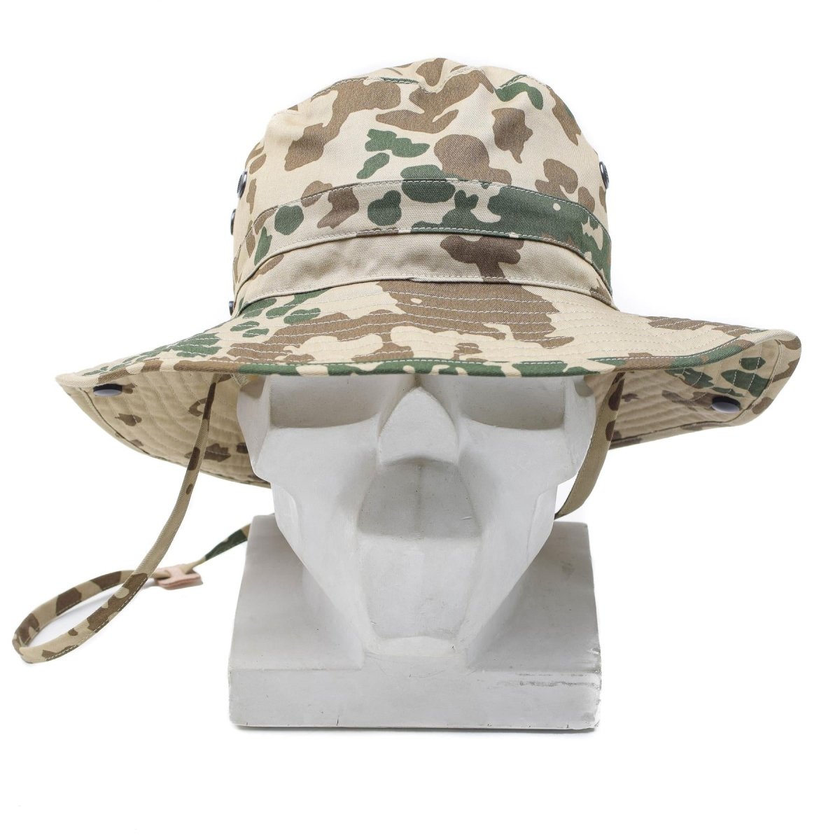 Original German Army Tropical Camo Boonie Hat Camping Hunting Outdoor Cap New