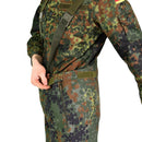 Original German army trousers GoreTex Bib n Brace Flecktarn pants overall rain - GoMilitar