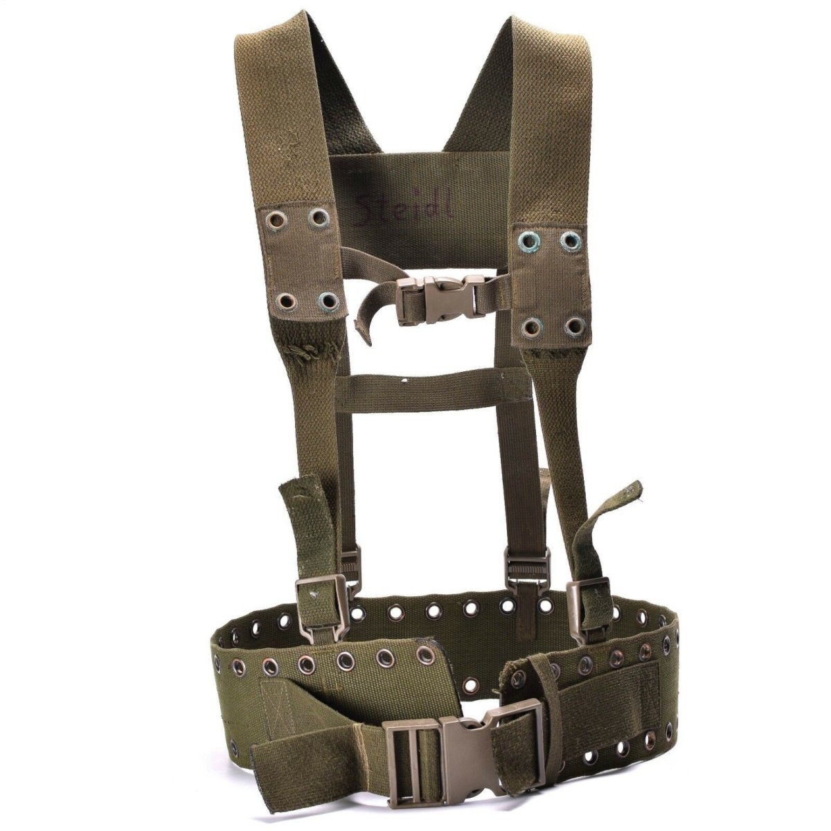 Original German Army Webbing System 4 PCS Tactical Belt Harness Loating Kit