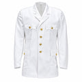 Original tysk Bundeswehr-klänningsjacka Formell blazer-guldknappar Vit