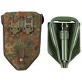 Original tyska BW Army Folding Shovel. Överlevnad utomhus grön spade