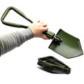 Original tyska BW Army Folding Shovel. Överlevnad utomhus grön spade