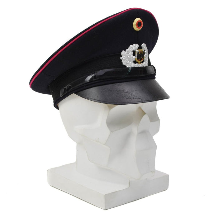 Original tyska brandkåren Peaked Cap Cockade BGS Badge Blå - GoMilitar