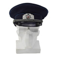 Original tysk rättstjänst Mdl Peaked Cap Cord NVA Soldat Badge Blue