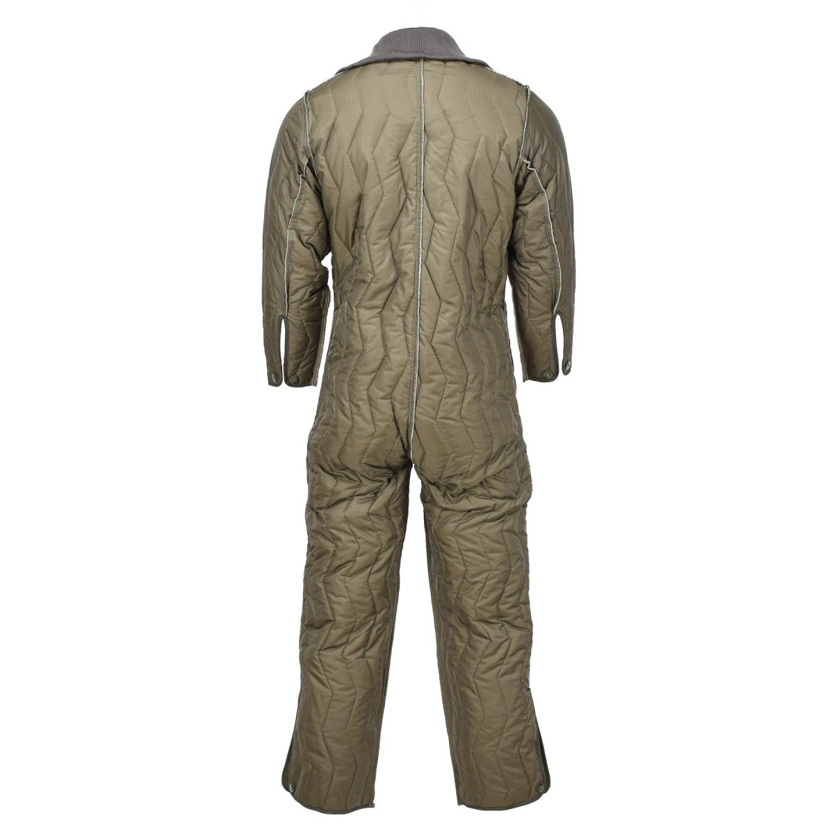 Original tysk militär täckning quiltad foder vinter jumpsuit foder oliv ny