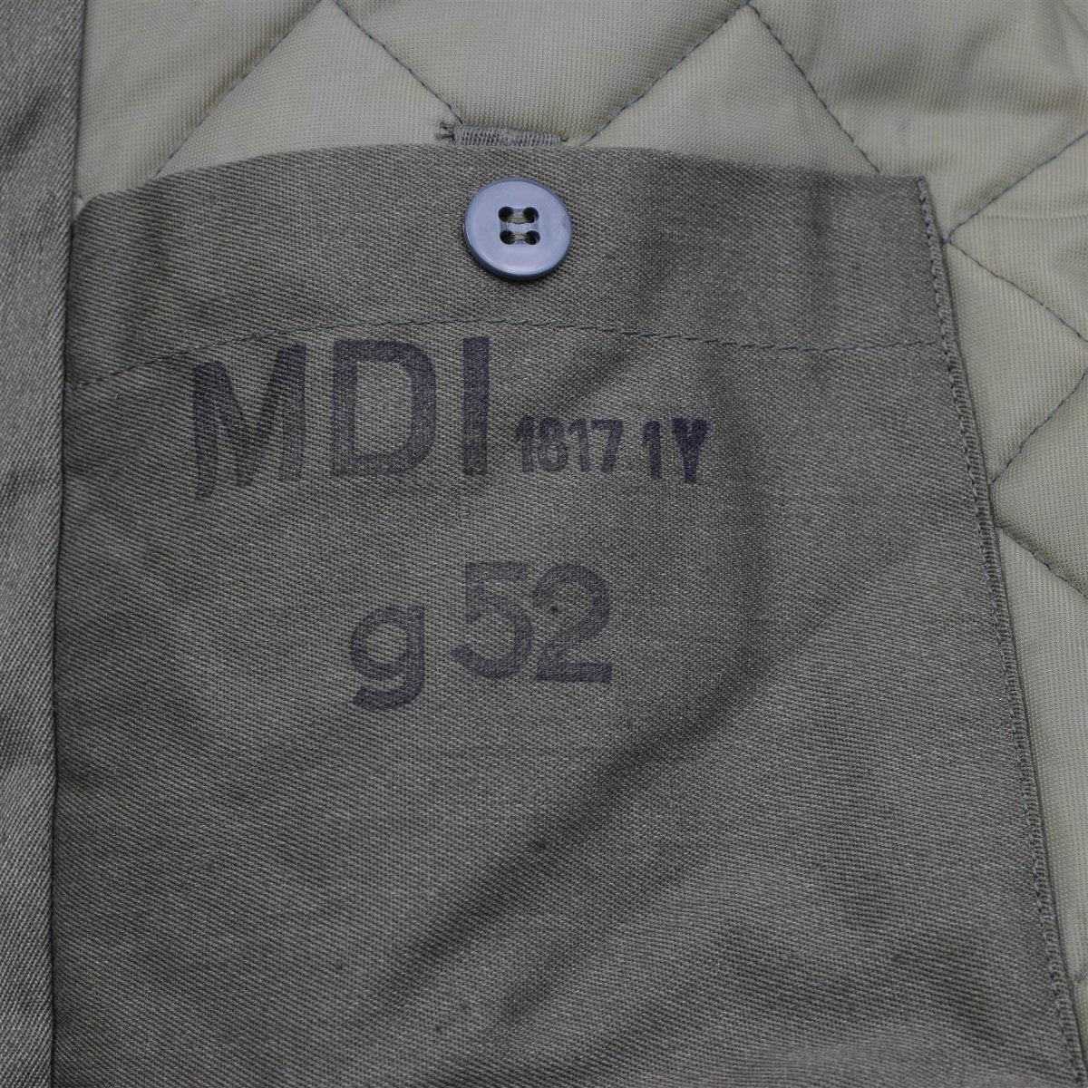 Original tysk militär DDR Fältrock Army Issue Vintage Surplus Olive