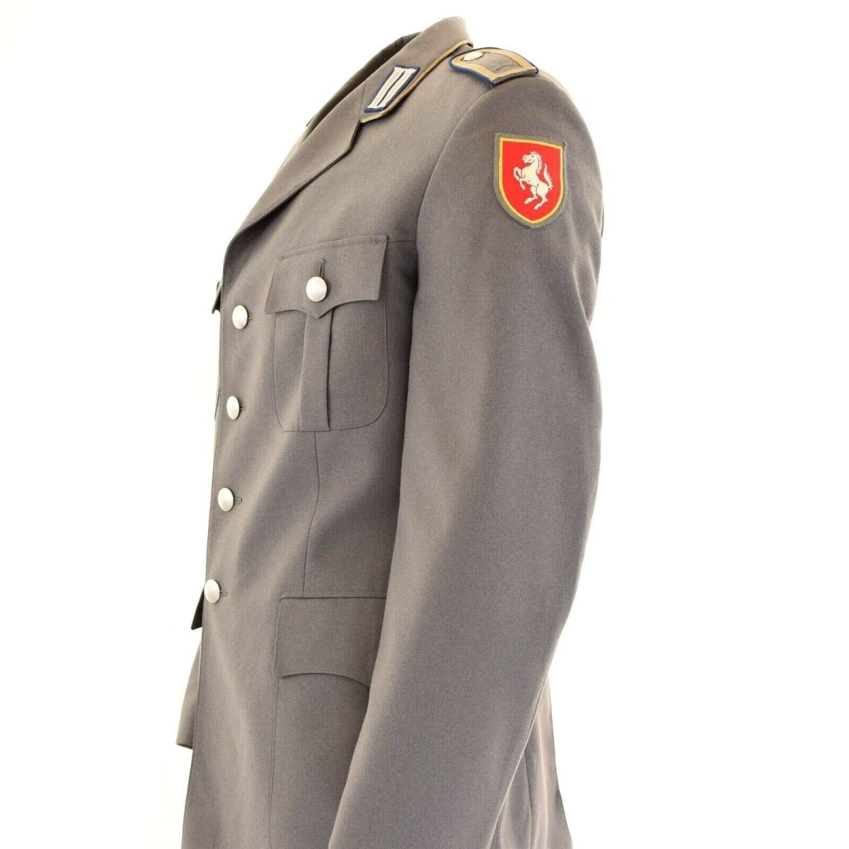 Original tysk militärklänningsjacka Tyskland formell uniform grå