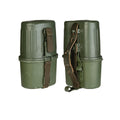 Original tysk militärkolv 0,8L plastmatsal aluminiumkopp Oliv