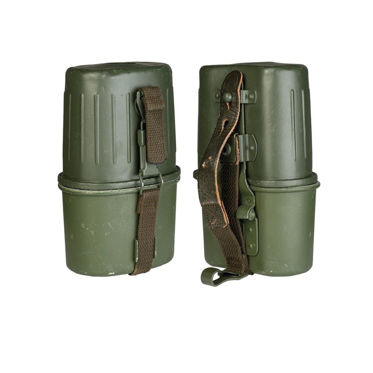 Original tysk militärkolv 0,8L plastmatsal aluminiumkopp Oliv
