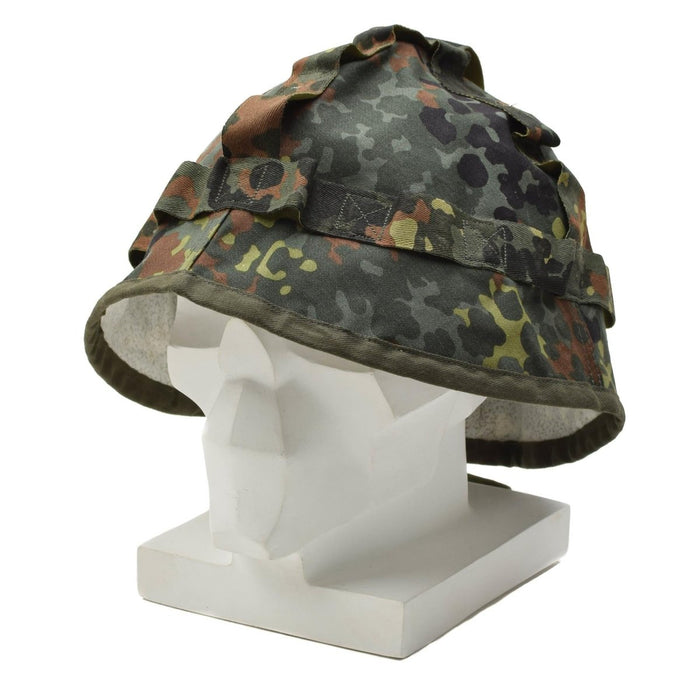 Original tysk militär hjälm överdrag flecktarn kamouflage armé förklädnad NYHET - GoMilitar