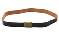 Original tyska militära läderbyxor Bälte Bundesmarine Army Navy Black