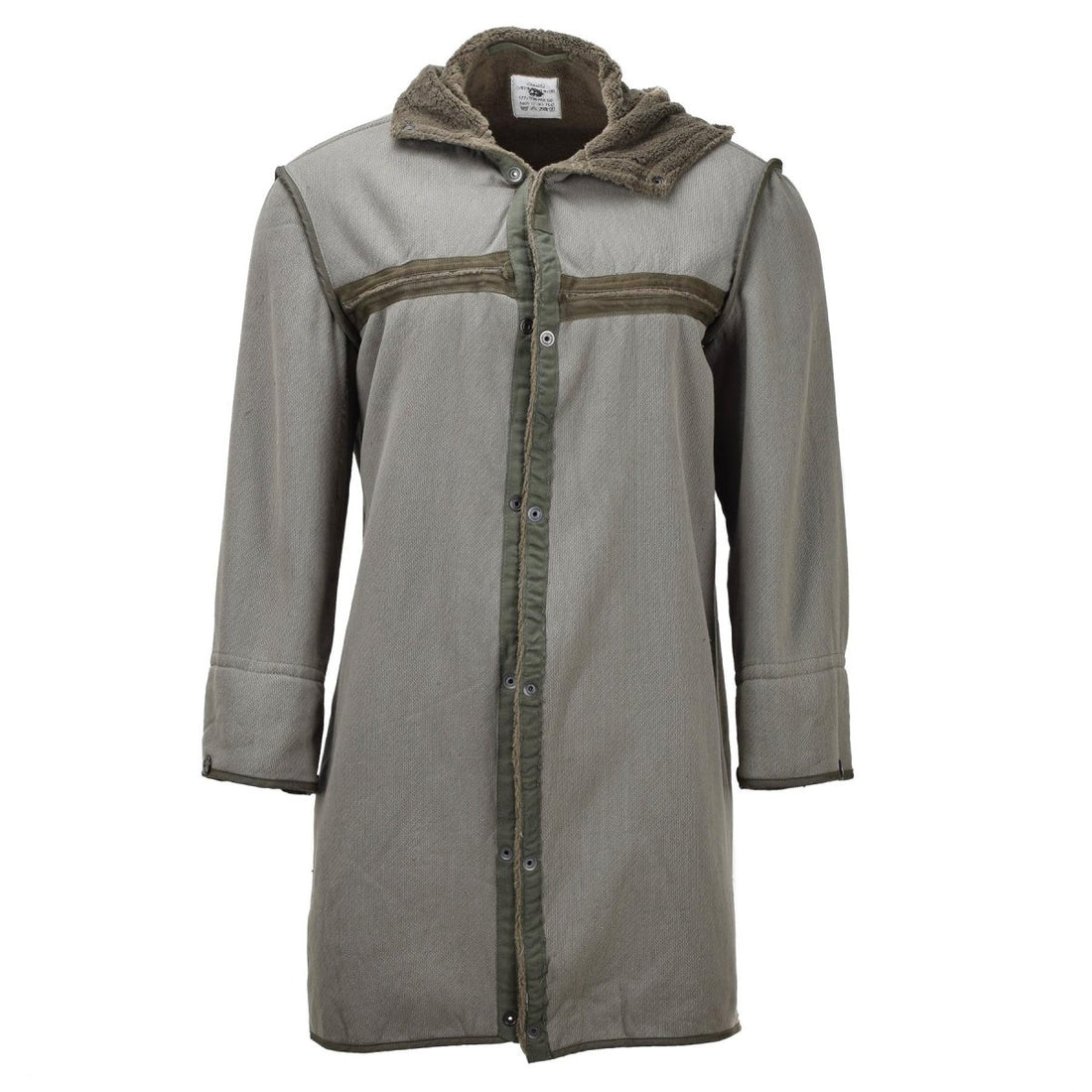 Original tyska militären Long Parka faux päls foder Thermal Hooded Army Olive