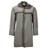 Original tyska militären Long Parka faux päls foder Thermal Hooded Army Olive