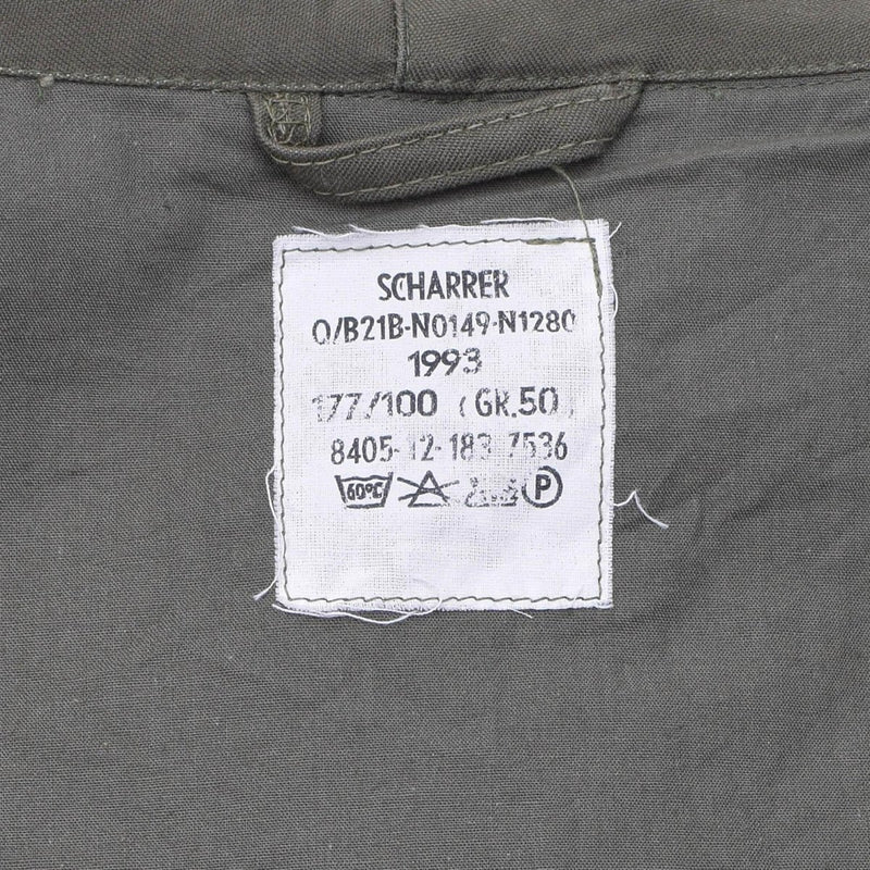 Original German military long parka jacket olive hooded field coat army outdoor - GoMilitar