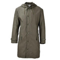 Original tyska militären Long Parka Jacket Olive Hooded Field Coat Army Outdoor