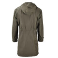 Original tyska militären Long Parka Jacket Olive Hooded Field Coat Army Outdoor