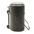 Original German Military Mess Kit Aluminium 3 Delar Pot Lock Behållare Olive