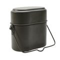 Original German Military Mess Kit Aluminium 3 Delar Pot Lock Behållare Olive