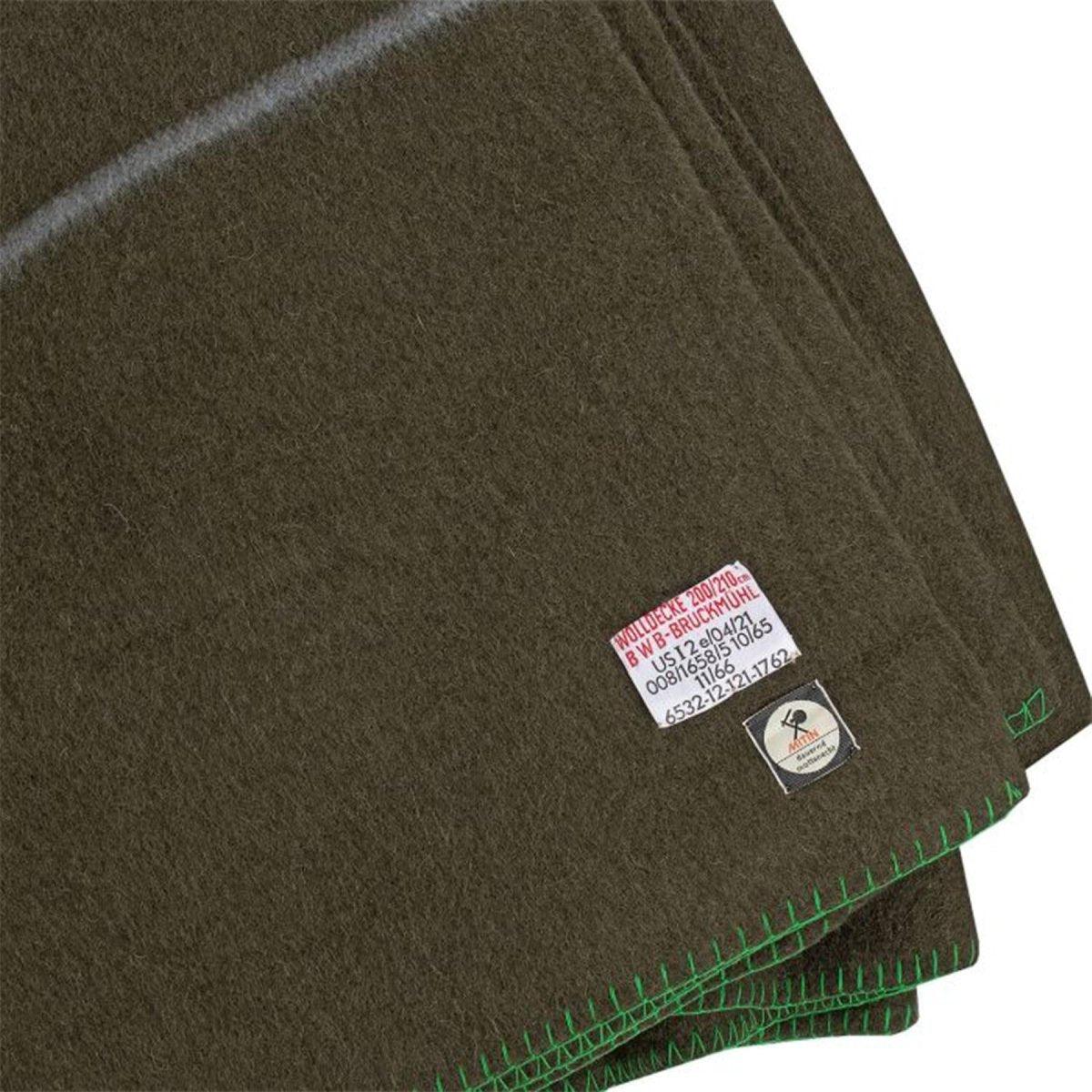 Original tysk militärullfilt 210x200cm Bundeswehr Style Brun