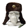 Original tysk polis varm vinterhatt kallt väder faux päls ushanka märke nytt