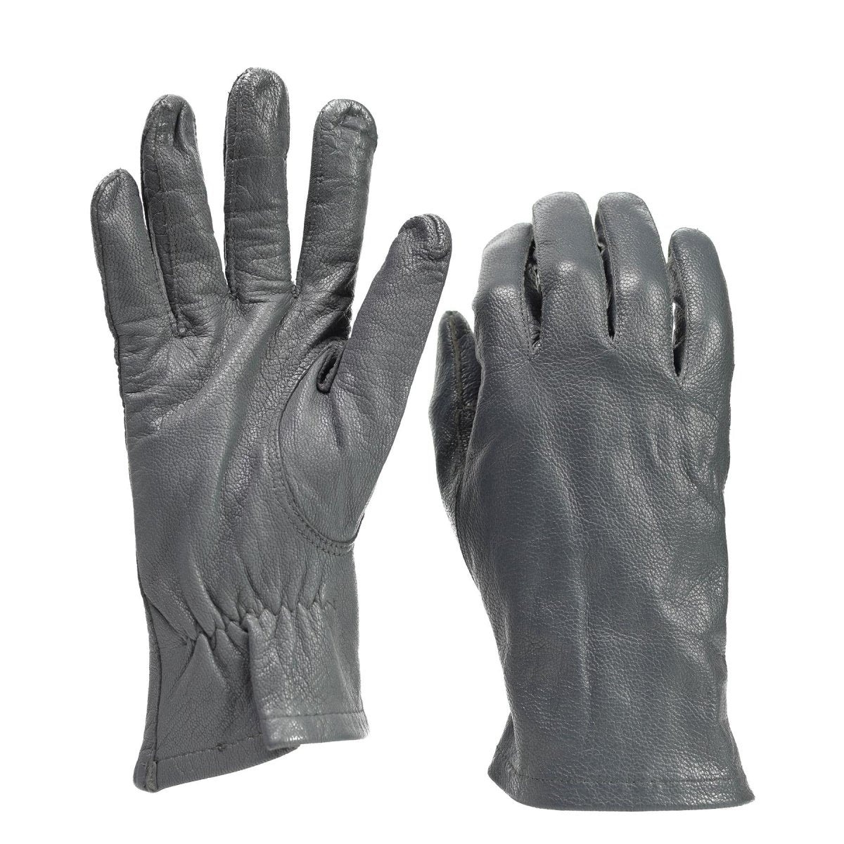 Original Tyskland Army Leather Gloves Grey Tactical Military Surplus Issue