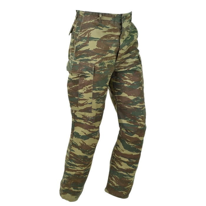 Original grekisk armé BDU byxor ödla kamouflage Grekland militära överskottsbyxor - GoMilitar
