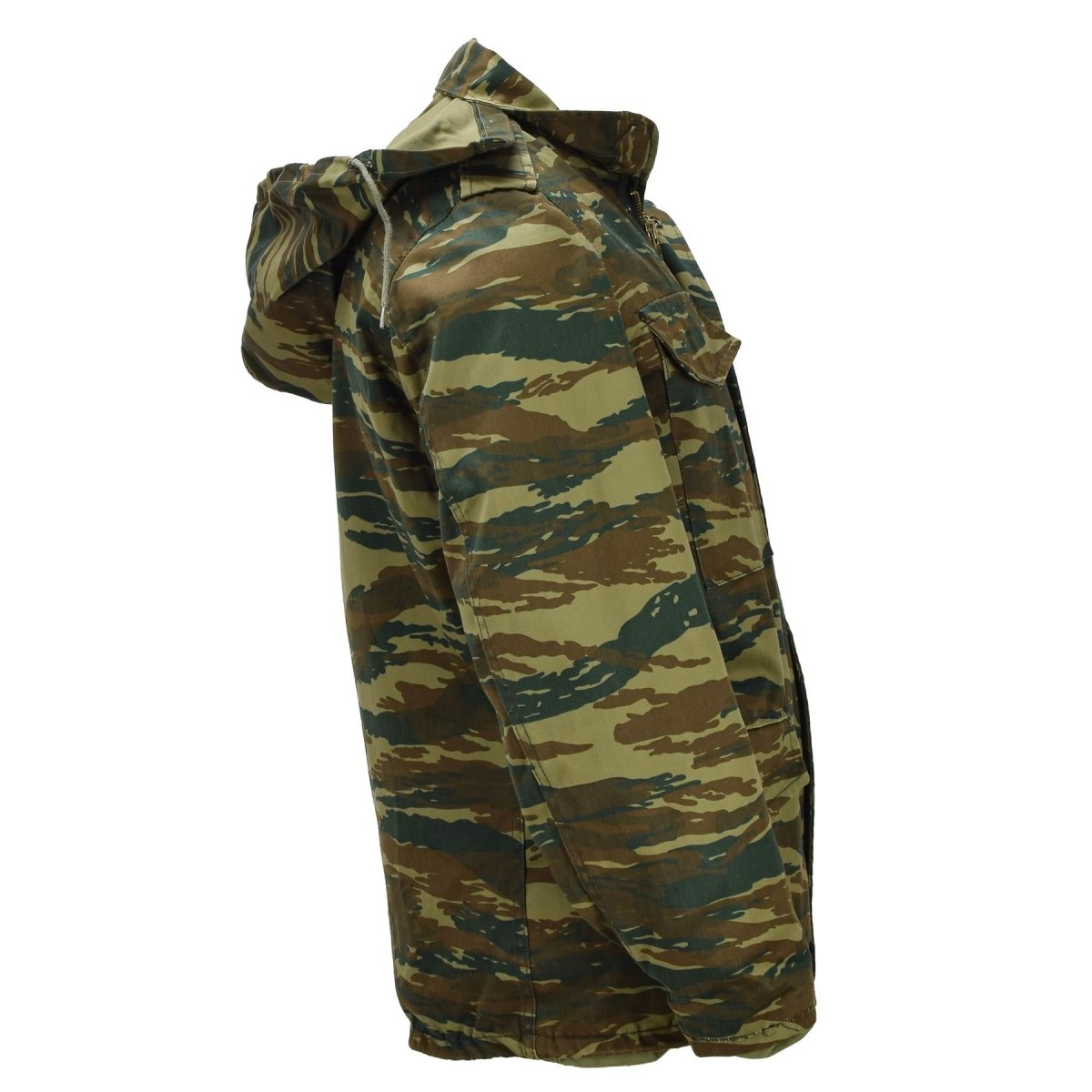 Original grekisk militär M65 Field Jacket Avtagbar liner Army Issue Lizard Camo