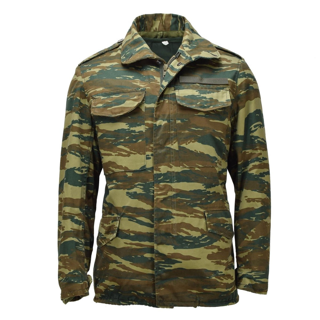 Original grekisk militär M65 Field Jacket Avtagbar liner Army Issue Lizard Camo