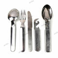 Original ungerska arméns bestick sätter 4 stycken Ungern Military Cutery Spoon Fork