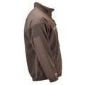 Original ungerska militärbrun fleece jacka stormstoppare justerbara manschetter