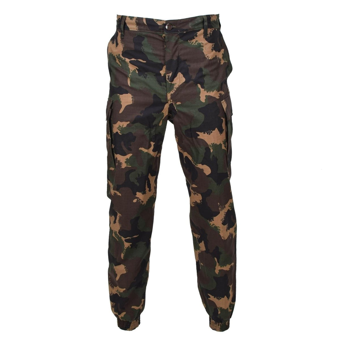 Original ungerska militära sommarfältbyxor M1990 Woodland Camo Ripstop New