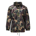 Original Ungersk Militär Vattentät Jacka Roll Up Hood Button Flap M93 Camo