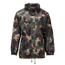 Original ungersk militär vattentät jacka Roll Up Hood Button Flap M93 Camo i hållbar militär överskottscampingutrustning stil