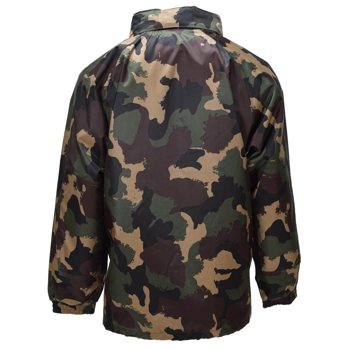 Original Ungersk Militär Vattentät Jacka Roll Up Hood Button Flap M93 Camo