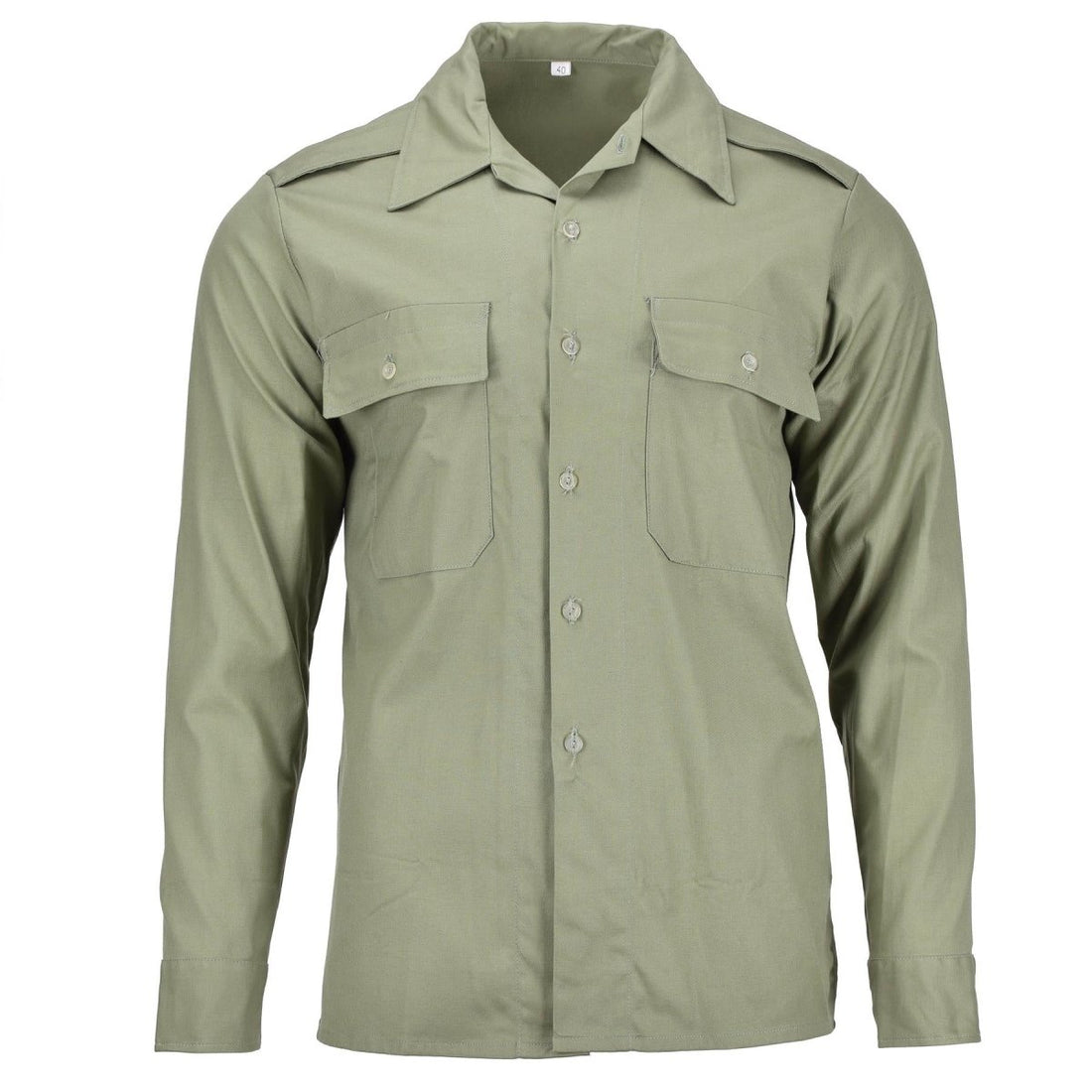 Original Ungersk militär stridsskjorta oliv långärmad med fickor fält NYHET\