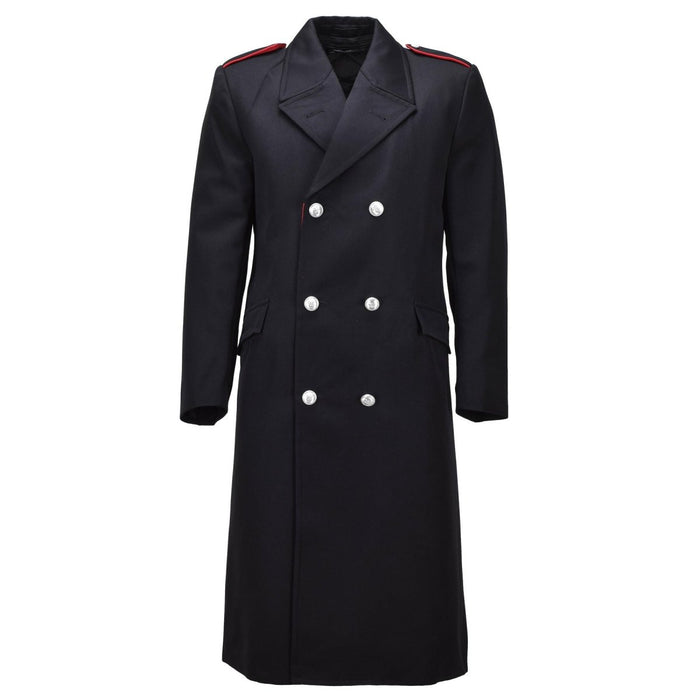 Original italiensk armé carabinieri ullkappa dubbelknäppt uniform svart - GoMilitar
