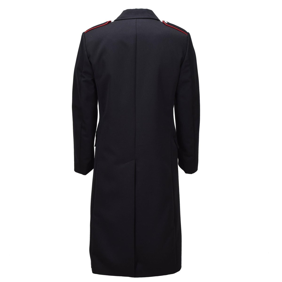 Original italiensk armé carabinieri ullkappa dubbelknäppt uniform svart