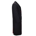 Original italiensk armé carabinieri ullkappa dubbelknäppt uniform svart