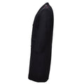 Original italiensk armé carabinieri ullkappa dubbelknäppt uniform svart