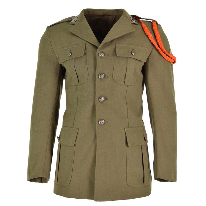 Original italiensk arméjacka brun paraduniformklänning ull militärfråga - GoMilitar