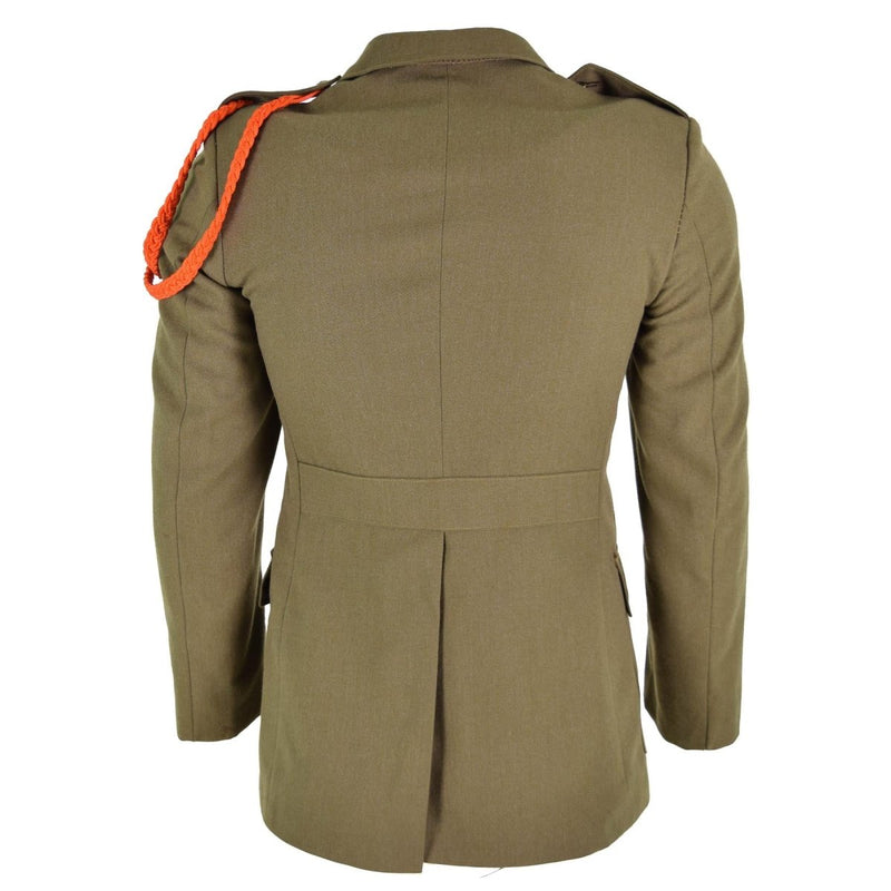 Original Italian army jacket brown parade uniform dress wool military issue - GoMilitar