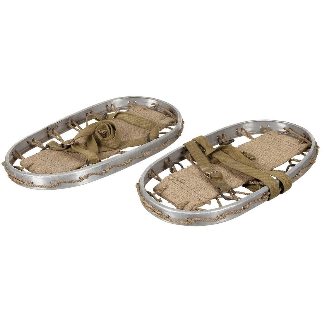 Original italienska armén snöskor militära aluminium ram band vinter