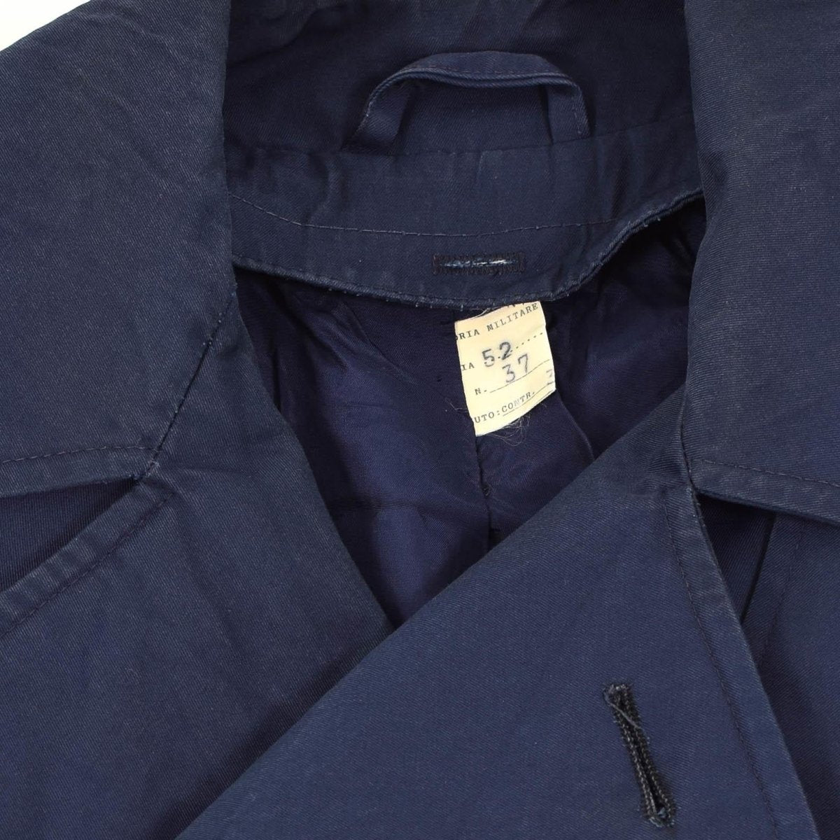 Original italiensk armé trenchcoat khaki blå vanlig färg regnrock militär fråga