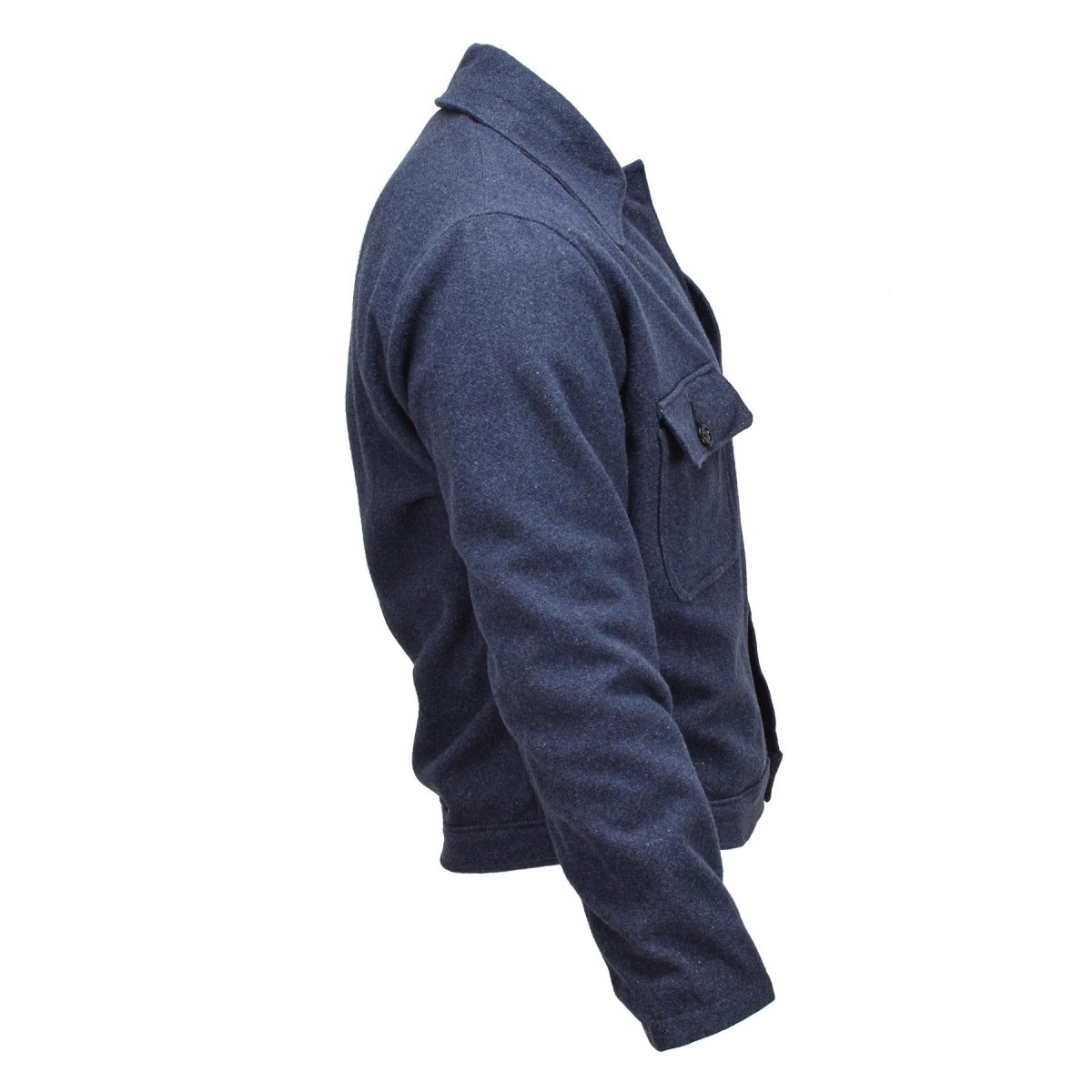 Original italiensk armé vintage ike jacka ullblus klänning jacka enhetlig blå