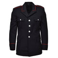 Original italienska militär svart ull carabinieri formell jacka röda ränder nya