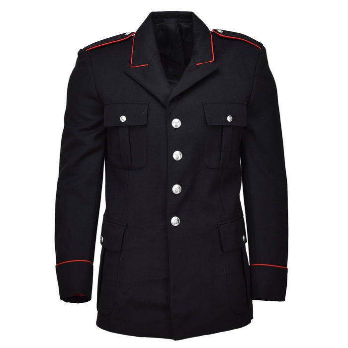 Original italiensk militär svart ull carabinieri formell jacka röda ränder NYHET - GoMilitar