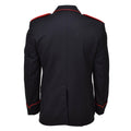 Original italienska militär svart ull carabinieri formell jacka röda ränder nya