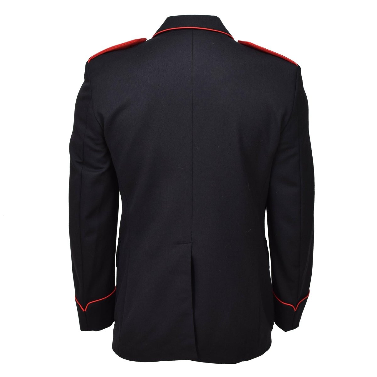 Original italienska militär svart ull carabinieri formell jacka röda ränder nya