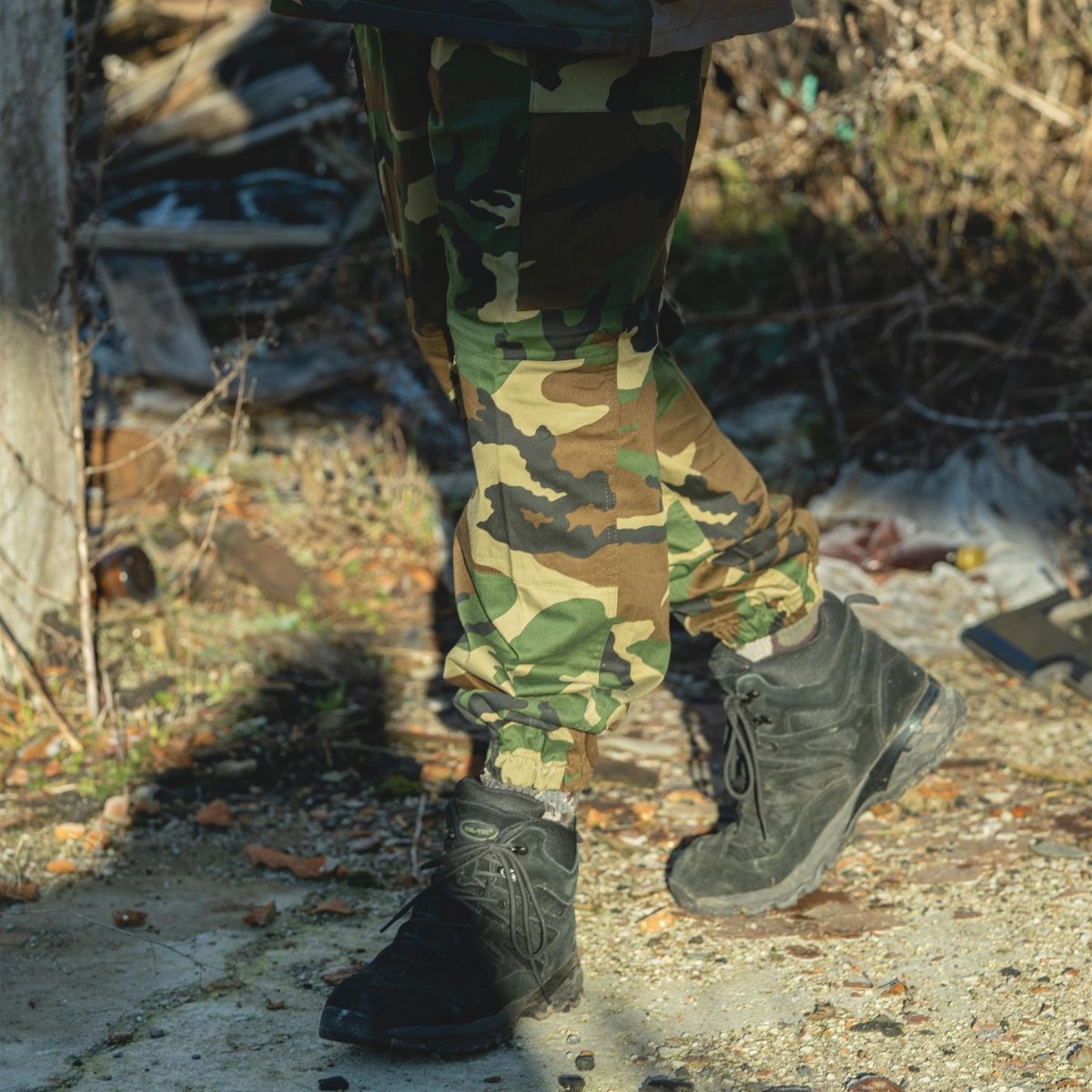 Original italienska militärlastbyxor bekämpa skogsmarkens kamofältbyxor nya