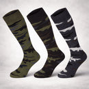Original Italian Military Esercito Winter Socks Long High 3 Pack Camouflage - GoMilitar